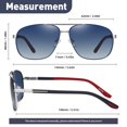 thumbnail image 3 of Gafas de sol KIOYTLIK Trendy Polarized Aviator para hombre UV400, 3 of 8
