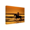 thumbnail image 2 of PHBurchett 'Running in the Sand IV' Canvas Art, 2 of 3