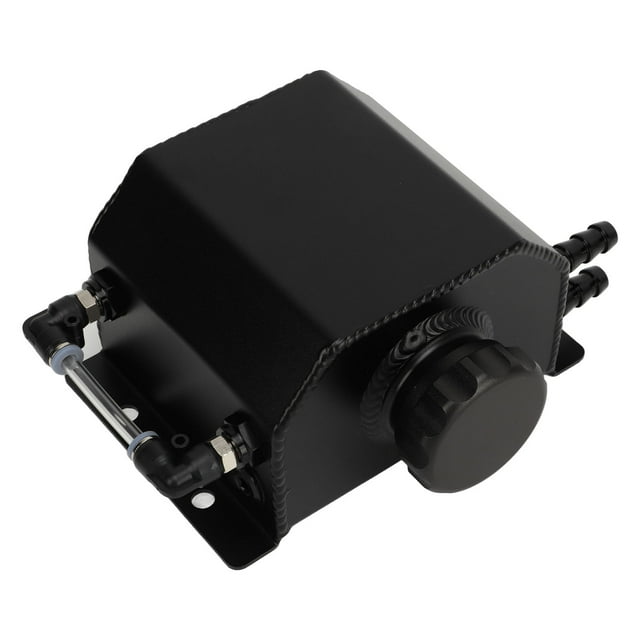 Universal Engine Coolant Expansion Tank 1L Aluminum Alloy Overflow Reservoir Bottle Tank