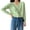 Green, variant on Women Knit Cardigan Long Sleeve Button Down V Neck Thin Jacket (White)