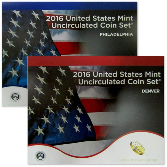 2016 Uncirculated Coin Set U.S Mint Government Packaging OGP COA