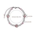 thumbnail image 3 of FENOHREFE Elegant Bracelet with Delicate Heart Flower Wrist Jewelry Bracelets Adjustable Length for Casual Party Occasion, 3 of 7