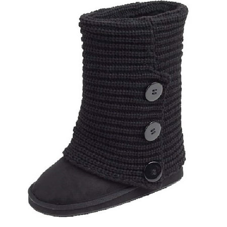 Shoes 18 Womens Rib Knit Sweater Crochet Boots 5 Colors Available (6, Black Knit)
