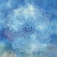 thumbnail image 2 of Kimberly, Allen 15x15 Gold Ornate Wood Framed with Double Matting Museum Art Print Titled - Deep Blue Mandala 1, 2 of 4