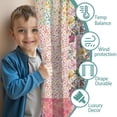 thumbnail image 3 of Blackout Kids Curtains,Pioneer Flower Childrens Insulated Curtains Set Of 2,Bedroom Essentials,Toddler Room Decor 52x63in(132x160cm), 3 of 4