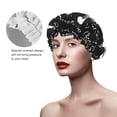 thumbnail image 4 of Easygdp I love Math Shower Caps for Women, Double Waterproof Layers Shower Cap, Quick Drying Bath Hair Cap Reusable, 4 of 9