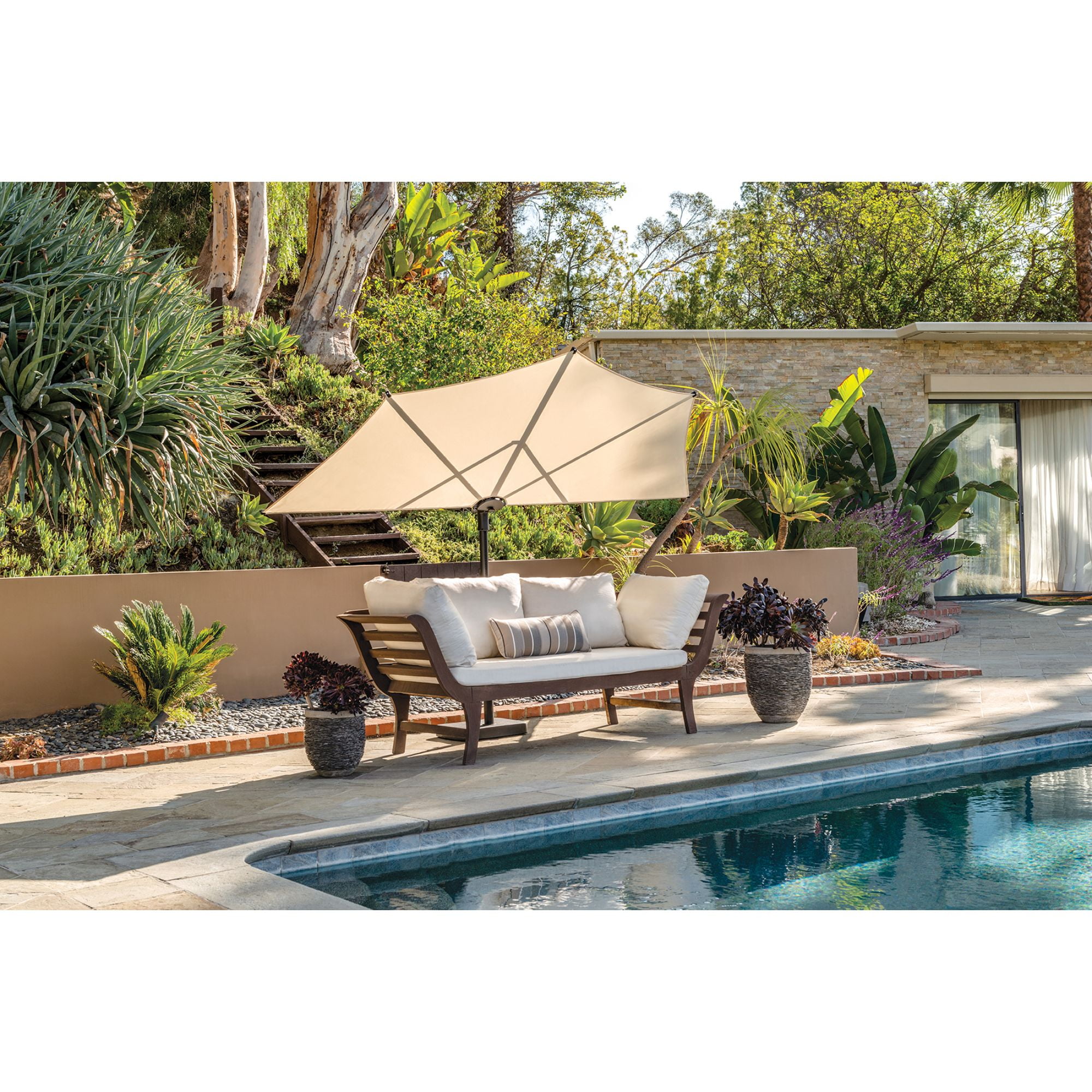 best umbrellas for patio SUPERJARE 13FT Outdoor Umbrella Patio, Double sided Pool with Fade Resistant Canopy, Large Table Umbrella for Deck, Market, Backyard LUXEYARD Heavy Duty Umbrella Color:Endless Dusk/Burnt Coral Metallic Lightweight Carbon Composite resistant and UV protection