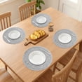 thumbnail image 3 of Unique Bargains Set of 6 Farmhouse Woven Placemats for Dining Table Decor Gray, 3 of 6