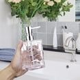 thumbnail image 3 of Dispensador de jabón de vidrio transparente acrílico sensible a la presión de emulsión Botellas de jabón sanitario para manos Champú Botella de loción de baño, 3 of 5