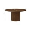 thumbnail image 3 of Meridian Furniture Belinda 60" Brown Solid Wood and Veneer Dining Table, 3 of 6