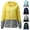 Yellow, variant on Womens Waterproof Windbreaker Jacket Hooded Raincoat Patchwork Color Zip Up Windproof Outerwear Lightweight Casual Active Hiking Tops