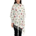 thumbnail image 3 of Honeii Cute Dinosaur Print Scarf Oversized Scarf Tassel Fall Winter Thick Scarf Warm Shawl Women,Women's Scarves & Wraps, 3 of 8
