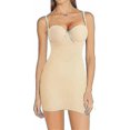 thumbnail image 1 of Women's Dress Full Slip Bodysuit Lingerie Body Shaper With Built-in Bra Tops Smooth Back, 1 of 5