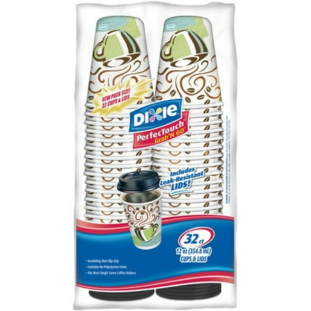 dixie hot beverage cups with lids 20 oz 20 ct