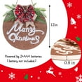 thumbnail image 3 of Cartel de Navidad HOMCDALY Merry Christmas con 12 luces LED, 3 of 8