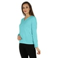 thumbnail image 3 of Inkmeso T-shirt Uni à Boutons Henley pour Femmes, T-shirts Décontractés Basiques Longs, 3 of 7