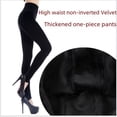thumbnail image 2 of Pantalones de una pieza de terciopelo de otoño e invierno, leggings gruesos de invierno, botas cálidas de terciopelo cosidas de cintura alta para mujer, 2 of 4