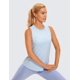 thumbnail image 3 of Musculosa CRZ YOGA Racerback Azul Lino XL, 3 of 5