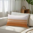 thumbnail image 3 of Orange White Ombre Body Pillow Cover, Pillowcase Protectors with Zipper, Breathable Decorative Throw Pillow Case Cover, Farmhouse Retro Simple Striped Art Pillow Shams for Couch Sofa 24x36Inch, 3 of 8