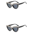 thumbnail image 3 of Gafas de mujer Sonducket con montura de PC decorativa con diamantes de imitación color Gris, 3 of 6