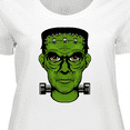 thumbnail image 4 of Inktastic Halloween Frankenstein Head Women's Plus Size T-Shirt, 4 of 5