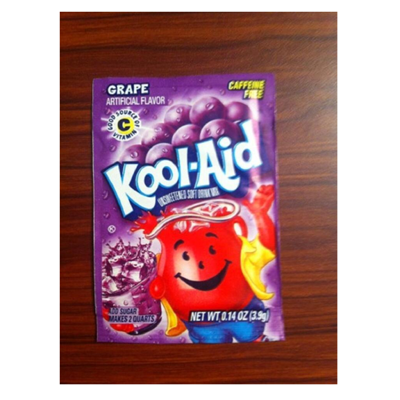 20 Packs of Kool Aid GRAPE Flavor Drink Mix Packet Gluten Free FREE SHIP