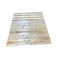 thumbnail image 3 of The Furniture King Platform Wood Bed Slats Twin Size Solid Base Plank Bed Frame Support Boards Modular Style Use With or Without a Box Spring Custom Width with Thick White Strap 37.25" Wide, 3 of 3