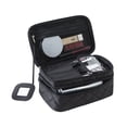 thumbnail image 2 of Double Layer Makeup Bag with Strap, Large Cosmetic Case for Women, Make Up Organizer for, 2 of 8