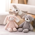 thumbnail image 3 of Juguete de patas largas súper suave para bebés, conejito rosa, gris, oso, perro, elefante, unicornio, animales de peluche, muñeca para niños, 3 of 5