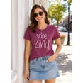 thumbnail image 5 of KimSoong Women Be Kind Graphic Tees Teacher Shirts Funny Inspirational Blessed Short Sleeve T-Shirts, 5 of 11