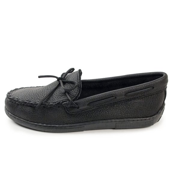 Minnetonka Men's Moosehide Classic, Black, 10.5 W US