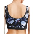 thumbnail image 5 of EV1 from Ellen DeGeneres Floral Athleisure Bra Women's (Indigo/Caviar), 5 of 6