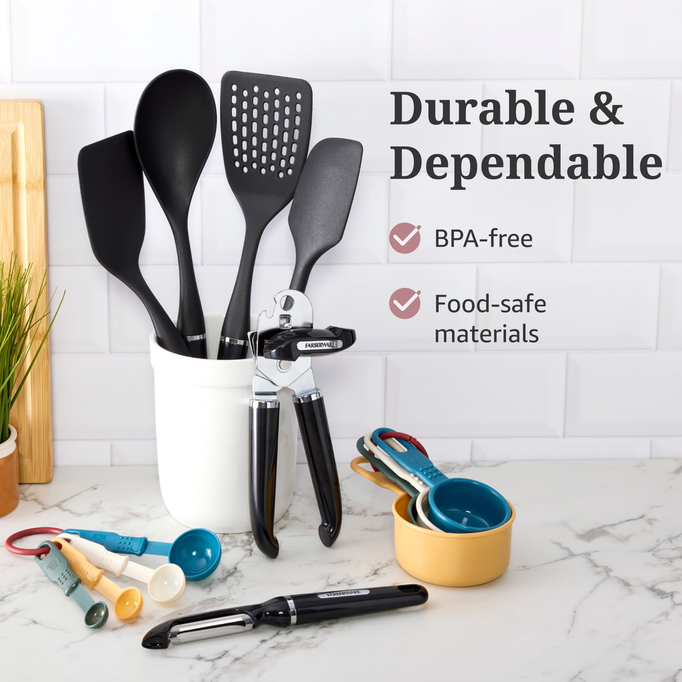 Farberware Professional 14-Piece Kitchen Tool and Gadget Set, Multicolor