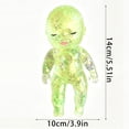 thumbnail image 3 of Glitter Filled Fidget Ball, Slow Rising Stress Relief Ball, Glitter Filled Squishy Do-Ll Stress Relief Toy, Slow Rising Stretchy Squeeze Fidget Toy for Anxiety Relief, Green-Closed Style, 3 of 9