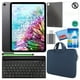 thumbnail image 1 of Apple iPad Air de 10,9" (2022, 64 GB, chip M1, Wi-Fi/Cellular, gris espacial) (MM6R3LL/A) Paquete con funda con cremallera azul + protector de pantalla + funda de TPU + teclado + limpiador LCD Apple MM6R3LL/A, 1 of 8