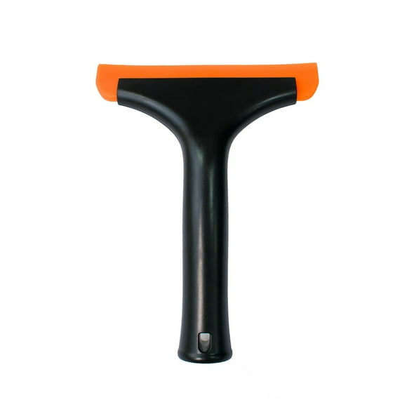 Escobilla limpiaparabrisas de silicona superflexible con mango ergonómico para una limpieza sin marcas en cristales, espejos y puertas de ducha. Aestivo | Negro | AESTIVO