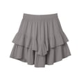 thumbnail image 6 of Fewfanhot Womens Skirts Casual Boho Ruffle Tiered Skorts High Waist Mini Skirts Golf Tennis Shorts, 6 of 7