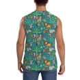thumbnail image 4 of Bixox Men's Jungle Animals Printed Shirt Sleeveless Fitness Tank Top-X-Large, 4 of 7