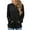 Black, variant on Frostluinai Womens Ribbed Knit Hoodies Long Sleeve Soft Tunic Sweatshirts Solid Color Fall Pullover Casual Holiday Hoodies with Pockets