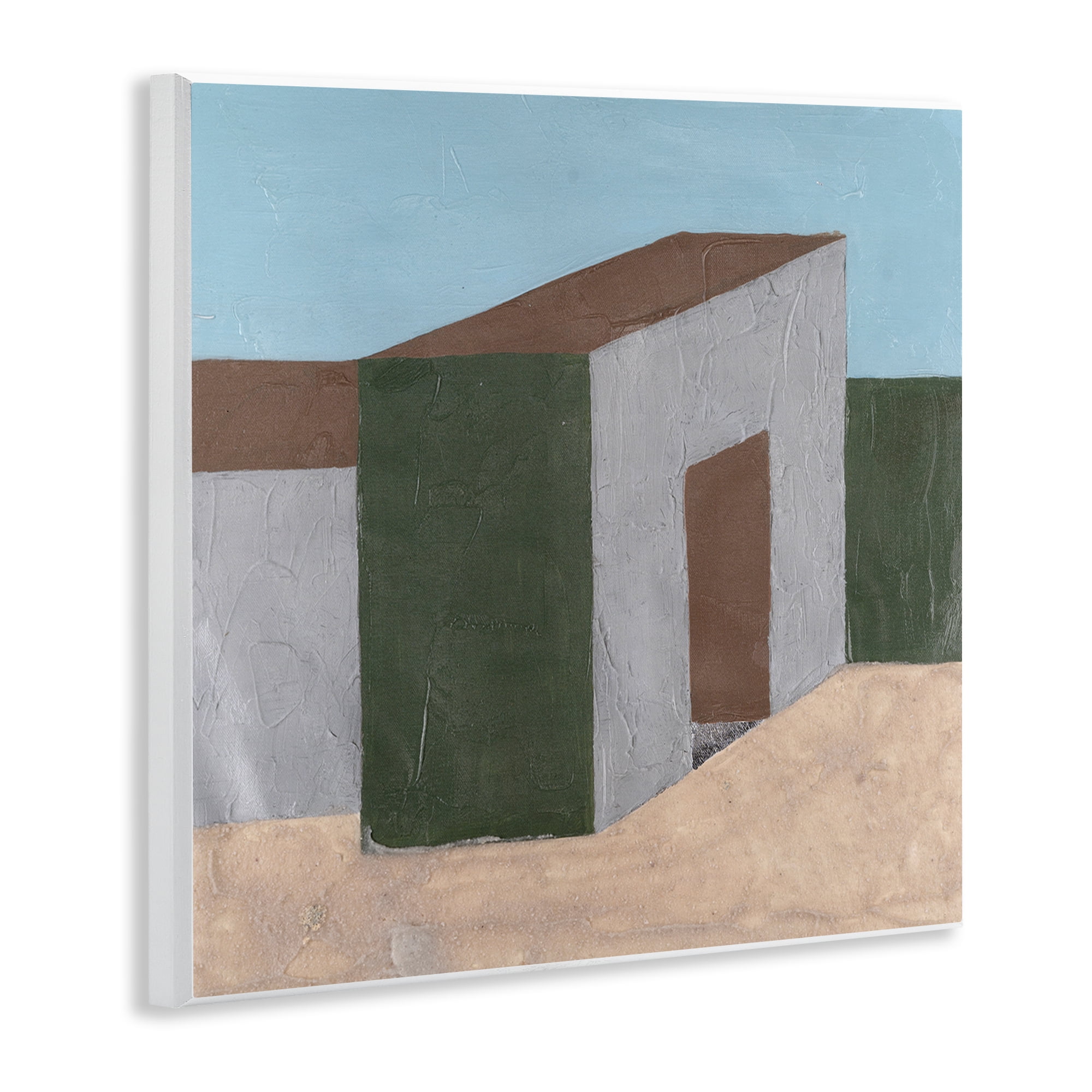 Stupell Industries Rustic Desert Building Buildings & Architecture Painting Unframed Art Print Wall Art, 12 x 12