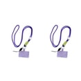 thumbnail image 4 of Sidaley Cordón universal para teléfono móvil con gancho, cuerda colgante portátil ajustable para el cuello, correas antipérdida de Púrpura Largo 2Conjunto, 4 of 6