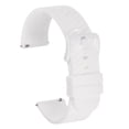 thumbnail image 1 of Correas de reloj de silicona Uxcell, correa de reloj de 22 mm con liberación rápida para hombres y mujeres, blanca, 1 of 7