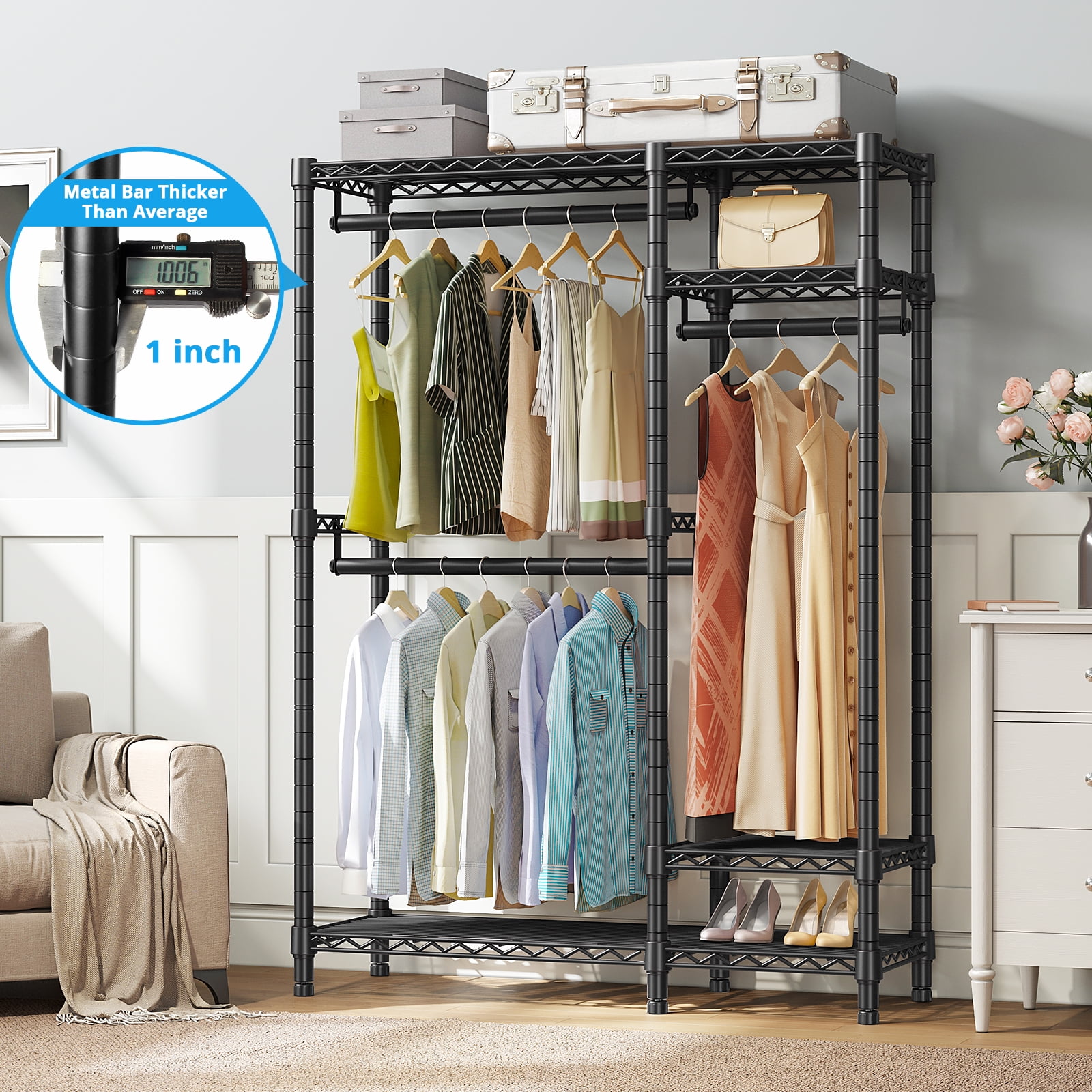 VIPEK V2S Garment Clothes Rack Storage Rack Max Load 750LBS