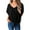 Black, variant on yillto Womens Tie Front Blouses V Neck Short Sleeve Summer Tops Shirts Loose Causal Clothes