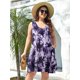 thumbnail image 5 of Vestido de verano BELAROI T12 morado oscuro talla grande 4X para mujer, 5 of 6