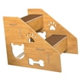 thumbnail image 2 of Almencla Pet Dog Stairs Ladder Cat Stairs Lightweight Anti Slip Versatile Dogs Ramp Portable Dogs Steps Dog Ladder for Indoor High Bed 2 Layers, 2 of 8