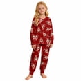 thumbnail image 1 of PMVFHDE Pyjama pour Filles Ensemble de Shorts Imprimés à Col Boutonné pour Intérieur Confort de Noël Âges 2-10 Rouge, 3-4 Ans, 1 of 9