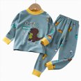 thumbnail image 5 of NOLDARES Baby Toddler Girl Fall Winter Outfits 2 Piece Cute Long Sleeve Soft Tee and Relaxed Pants Set Print Clothes Clothing(Navy,6-12 M), 5 of 5