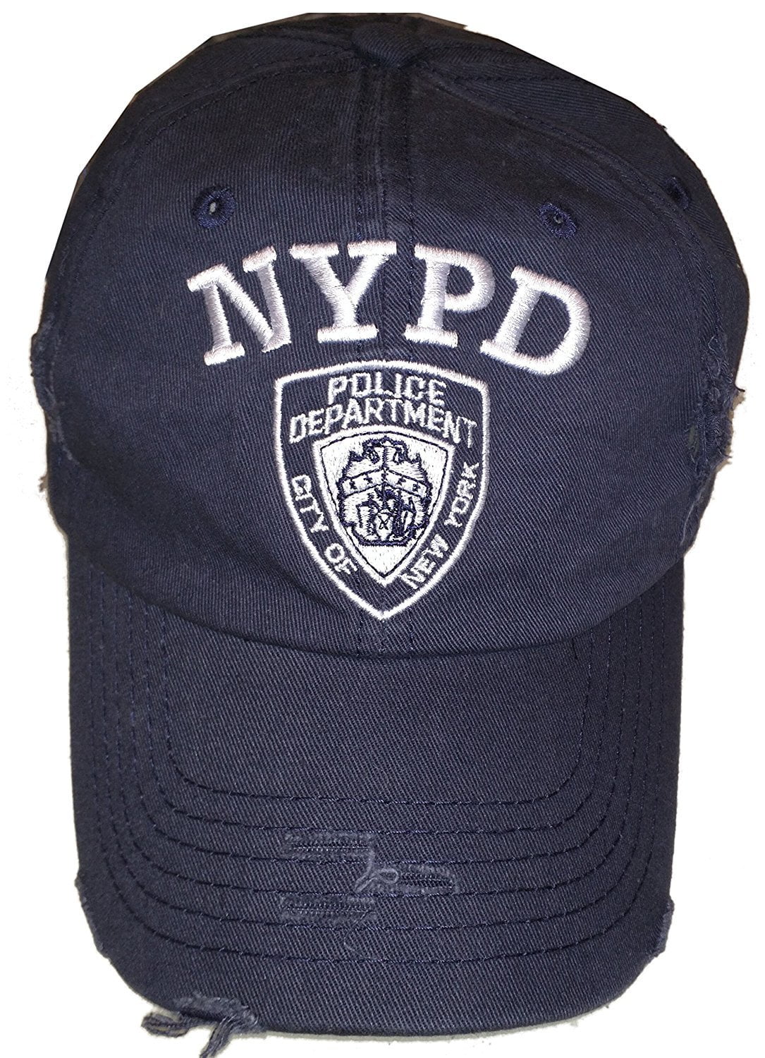 NYPD BASEBALL HAT BALL CAP NAVY NEW YORK POLICE DEPARTMENT BADGE NYC COPS MENS 