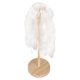 thumbnail image 5 of Peluca de muñeca de pelo artificial de seda de alta temperatura, pelo largo y rizado para muñeca de 1/6 de 15,5 a 17 cm, color blanco lunar, 5 of 14